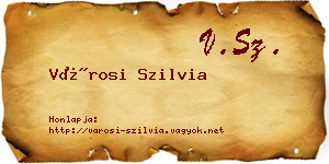 Városi Szilvia névjegykártya